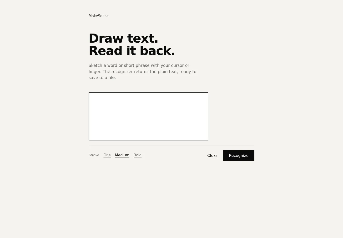 Internal MakeSense OCR app on port 8001
